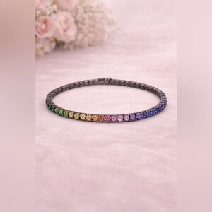 Kurt Geiger Rainbow Crystal Bracelet